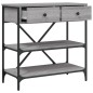 vidaXL Mesa consola madera de ingeniería gris Sonoma 75x34,5x75 cm vidaXL Mesa consola madera de ingeniería gris Sonoma 75x34,5x75 cm
