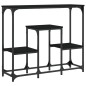 vidaXL Mesa consola de madera de ingeniería negra 89,5x28x76 cm vidaXL Mesa consola de madera de ingeniería negra 89,5x28x76 cm