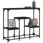 vidaXL Mesa consola de madera de ingeniería negra 89,5x28x76 cm vidaXL Mesa consola de madera de ingeniería negra 89,5x28x76 cm