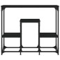 vidaXL Mesa consola de madera de ingeniería negra 89,5x28x76 cm vidaXL Mesa consola de madera de ingeniería negra 89,5x28x76 cm