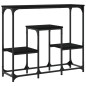 vidaXL Mesa consola de madera de ingeniería negra 89,5x28x76 cm vidaXL Mesa consola de madera de ingeniería negra 89,5x28x76 cm