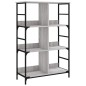 vidaXL Estantería de madera de ingeniería gris Sonoma 78,5x33x117,5 cm vidaXL Estantería de madera de ingeniería gris Sonoma 78,5x33x117,5 cm