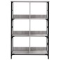 vidaXL Estantería de madera de ingeniería gris Sonoma 78,5x33x117,5 cm vidaXL Estantería de madera de ingeniería gris Sonoma 78,5x33x117,5 cm