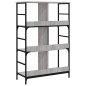 vidaXL Estantería de madera de ingeniería gris Sonoma 78,5x33x117,5 cm vidaXL Estantería de madera de ingeniería gris Sonoma 78,5x33x117,5 cm