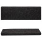 vidaXL Alfombrillas de escalera 10 unidades negro 65x21x4 cm vidaXL Alfombrillas de escalera 10 unidades negro 65x21x4 cm