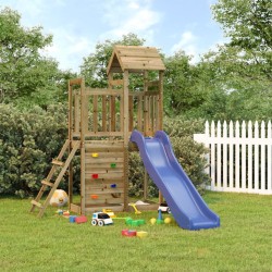 vidaXL Parque infantil de exterior madera de pino impregnada