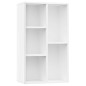 vidaXL Estantería/Aparador madera contrachapada blanco 50x25x80 cm vidaXL Estantería/Aparador madera contrachapada blanco 50x25x80 cm
