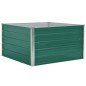 vidaXL Jardinera elevada de acero galvanizado verde 100x100x45 cm vidaXL Jardinera elevada de acero galvanizado verde 100x100x45 cm