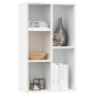 vidaXL Estantería/Aparador madera contrachapada blanco 50x25x80 cm vidaXL Estantería/Aparador madera contrachapada blanco 50x25x80 cm