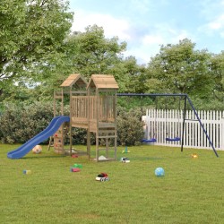 vidaXL Parque infantil de exterior madera de pino impregnada