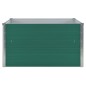 vidaXL Jardinera elevada de acero galvanizado verde 100x100x45 cm vidaXL Jardinera elevada de acero galvanizado verde 100x100x45 cm