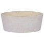 vidaXL Lavabo crema mármol Ø40x15 cm vidaXL Lavabo crema mármol Ø40x15 cm
