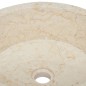 vidaXL Lavabo crema mármol Ø40x15 cm vidaXL Lavabo crema mármol Ø40x15 cm