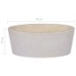 vidaXL Lavabo crema mármol Ø40x15 cm vidaXL Lavabo crema mármol Ø40x15 cm