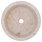 vidaXL Lavabo crema mármol Ø40x15 cm vidaXL Lavabo crema mármol Ø40x15 cm