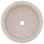vidaXL Lavabo crema mármol Ø40x15 cm vidaXL Lavabo crema mármol Ø40x15 cm