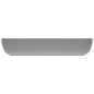 vidaXL Lavabo de lujo de cerámica rectangular gris claro mate 71x38 cm vidaXL Lavabo de lujo de cerámica rectangular gris claro mate 71x38 cm