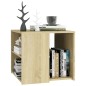 vidaXL Mesa auxiliar madera contrachapada roble Sonoma 50x50x45 cm vidaXL Mesa auxiliar madera contrachapada roble Sonoma 50x50x45 cm