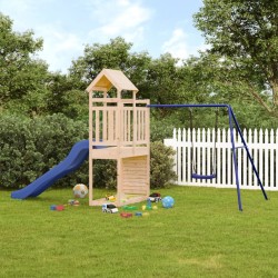 vidaXL Parque infantil de exterior madera maciza de pino