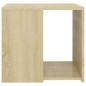 vidaXL Mesa auxiliar madera contrachapada roble Sonoma 50x50x45 cm vidaXL Mesa auxiliar madera contrachapada roble Sonoma 50x50x45 cm