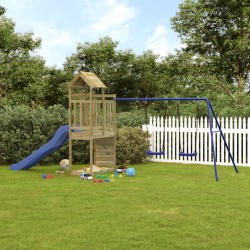 vidaXL Parque infantil de exterior madera de pino impregnada