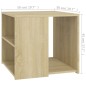 vidaXL Mesa auxiliar madera contrachapada roble Sonoma 50x50x45 cm vidaXL Mesa auxiliar madera contrachapada roble Sonoma 50x50x45 cm