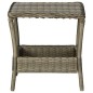 vidaXL Mesa de jardín ratán sintético marrón 45x45x46,5 cm vidaXL Mesa de jardín ratán sintético marrón 45x45x46,5 cm