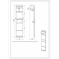 Germania Perchero de pared Malou roble Nelson y blanco 39x29,9x19,46cm Germania Perchero de pared Malou roble Nelson y blanco 39x29,9x19,46cm