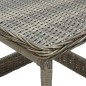 vidaXL Mesa de jardín ratán sintético marrón 45x45x46,5 cm vidaXL Mesa de jardín ratán sintético marrón 45x45x46,5 cm