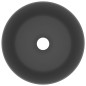 vidaXL Lavabo de lujo redondo cerámica gris oscuro mate 40x15 cm vidaXL Lavabo de lujo redondo cerámica gris oscuro mate 40x15 cm