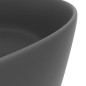 vidaXL Lavabo de lujo redondo cerámica gris oscuro mate 40x15 cm vidaXL Lavabo de lujo redondo cerámica gris oscuro mate 40x15 cm