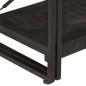vidaXL Estantería de 3 niveles madera maciza mango negro 140x30x80 cm vidaXL Estantería de 3 niveles madera maciza mango negro 140x30x80 cm