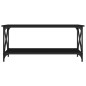 vidaXL Mesa de centro madera contrachapada y hierro negro 100x45x45 cm vidaXL Mesa de centro madera contrachapada y hierro negro 100x45x45 cm