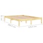 vidaXL Estructura de cama madera maciza de pino 120x200 cm vidaXL Estructura de cama madera maciza de pino 120x200 cm