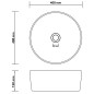 vidaXL Lavabo de lujo redondo cerámica verde oscuro mate 40x15 cm vidaXL Lavabo de lujo redondo cerámica verde oscuro mate 40x15 cm