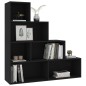 vidaXL Estantería/divisor madera contrachapada negro 155x24x160 cm vidaXL Estantería/divisor madera contrachapada negro 155x24x160 cm