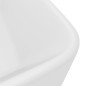 vidaXL Lavabo de lujo de cerámica blanco mate 41x30x12 cm vidaXL Lavabo de lujo de cerámica blanco mate 41x30x12 cm