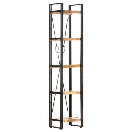 vidaXL Estantería de 5 niveles madera maciza mango 40x30x180 cm