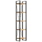vidaXL Estantería de 5 niveles madera maciza mango 40x30x180 cm vidaXL Estantería de 5 niveles madera maciza mango 40x30x180 cm