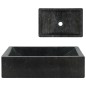 vidaXL Lavabo de mármol negro con brillo 45x30x12 cm vidaXL Lavabo de mármol negro con brillo 45x30x12 cm