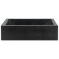 vidaXL Lavabo de mármol negro con brillo 45x30x12 cm vidaXL Lavabo de mármol negro con brillo 45x30x12 cm