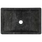vidaXL Lavabo de mármol negro con brillo 45x30x12 cm vidaXL Lavabo de mármol negro con brillo 45x30x12 cm