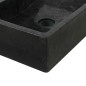 vidaXL Lavabo de mármol negro con brillo 45x30x12 cm vidaXL Lavabo de mármol negro con brillo 45x30x12 cm