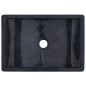 vidaXL Lavabo de mármol negro con brillo 45x30x12 cm vidaXL Lavabo de mármol negro con brillo 45x30x12 cm