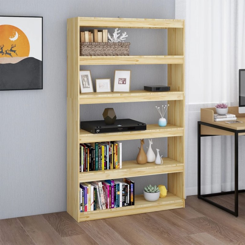 vidaXL Estantería/divisor de espacios madera de pino 100x30x167,5 cm vidaXL Estantería/divisor de espacios madera de pino 100x30x167,5 cm