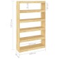 vidaXL Estantería/divisor de espacios madera de pino 100x30x167,5 cm vidaXL Estantería/divisor de espacios madera de pino 100x30x167,5 cm