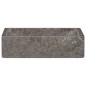 vidaXL Lavabo de mármol gris con brillo 45x30x12 cm vidaXL Lavabo de mármol gris con brillo 45x30x12 cm