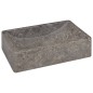 vidaXL Lavabo de mármol gris con brillo 45x30x12 cm vidaXL Lavabo de mármol gris con brillo 45x30x12 cm