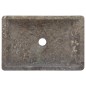 vidaXL Lavabo de mármol gris con brillo 45x30x12 cm vidaXL Lavabo de mármol gris con brillo 45x30x12 cm