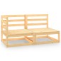 vidaXL Juego de muebles de jardín 2 piezas madera maciza de pino vidaXL Juego de muebles de jardín 2 piezas madera maciza de pino